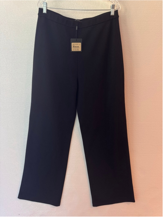 St. John Pants - St. John Santana Knit Office Stretch Straight Leg Black Trousers Size L